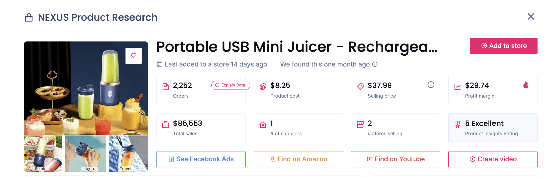 Portable mini blenders